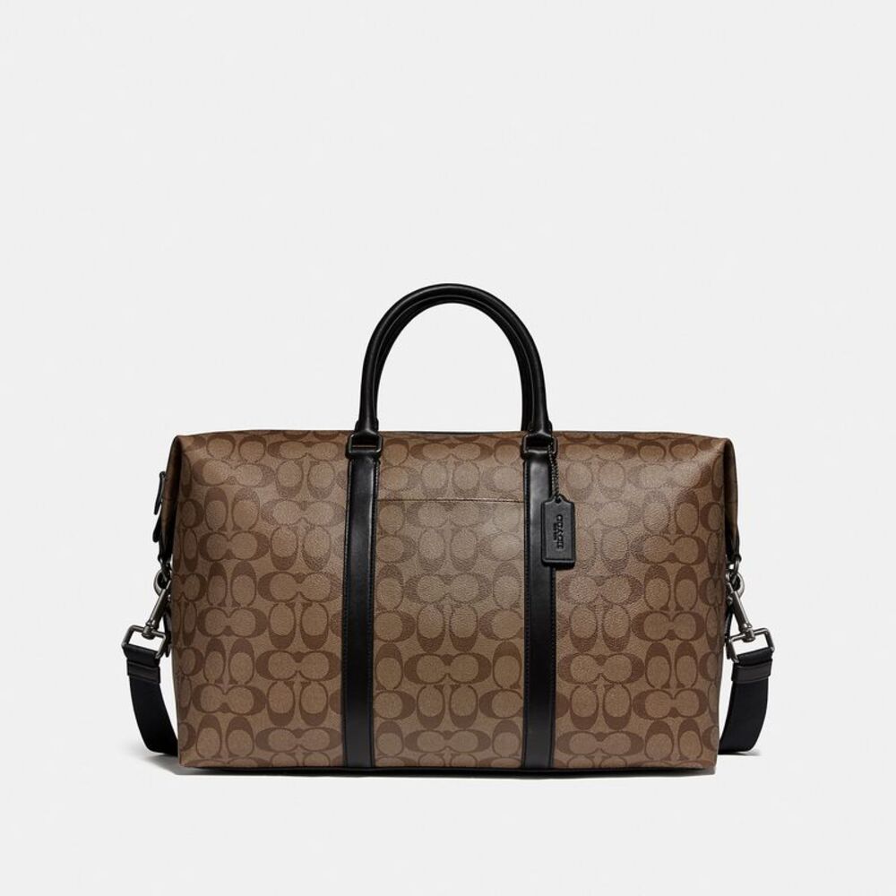 NWT Coach Outlet Trekker Bag In Signature Canvas - Picture 1 of 2